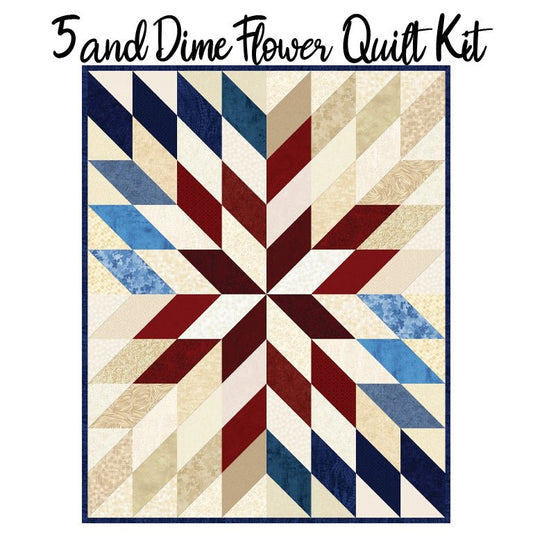 5 and Dime Flower Quilt Kit with I've Got Hue, Babe from Studio E - Studio E from Fort Worth Fabric Studio