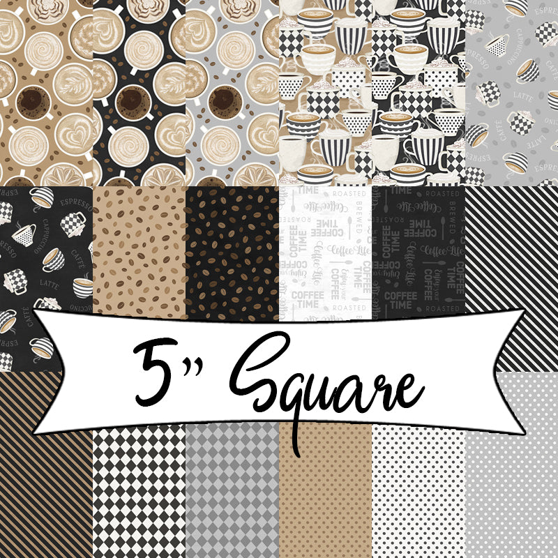 Coffee Life 5 Karat Gems 5" Squares