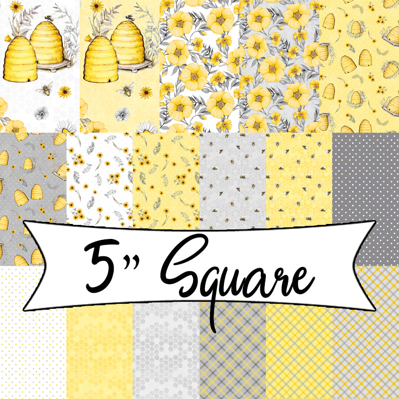 Buzzin' Blooms 5 Karat Gems 5" Squares