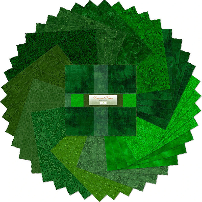 Emerald Forest 10 Karat Gem 10" Squares by Wilmington