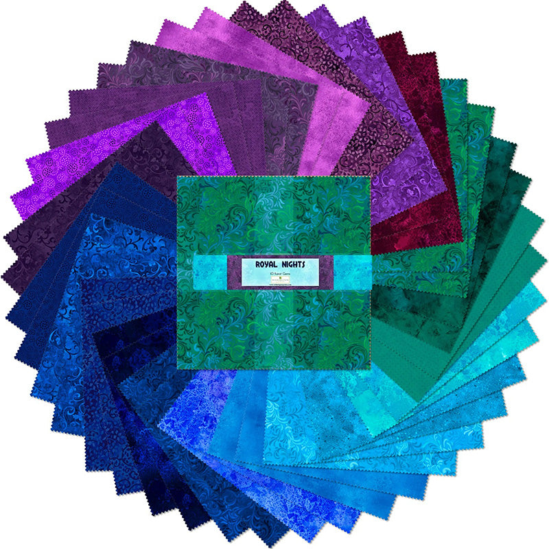 Royal Nights 10 Karat Gem 10" Squares by Wilmington