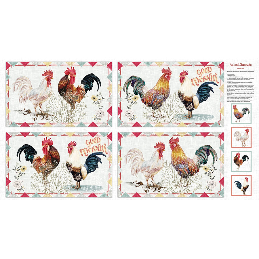 Pastoral Serenade 24" Placemat Panel Multi
