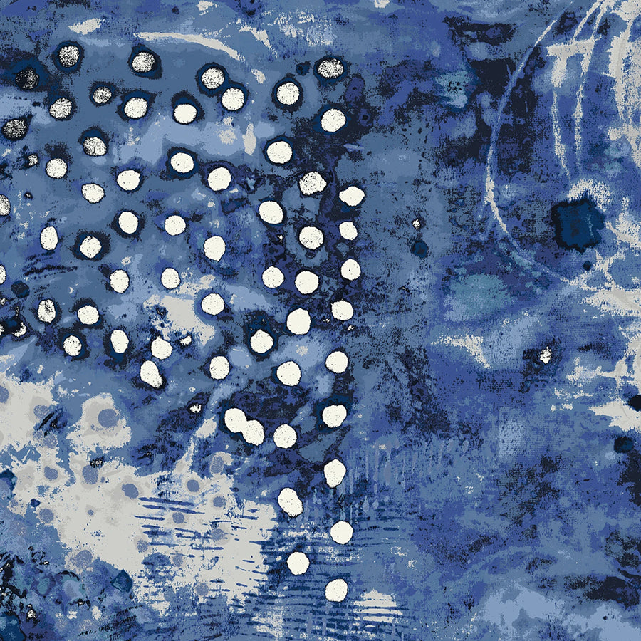 108" Wide Quilt Backing Spotted Graffiti Weather Map