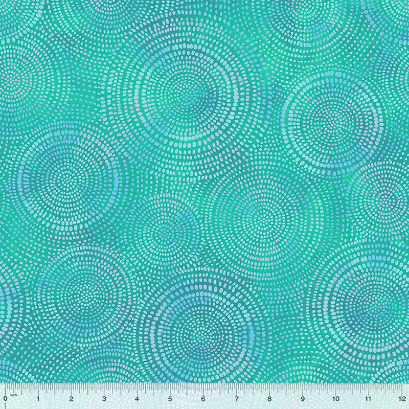 108" Wide Quilt Backing Radiance Cyan