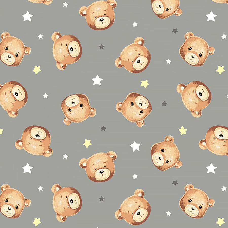 Windham Sweet Dreams Baby Bear Gray 1 Yard Cut
