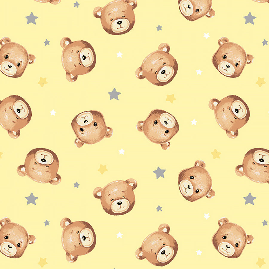 Windham Sweet Dreams Baby Bear Yellow 1 Yard Cut