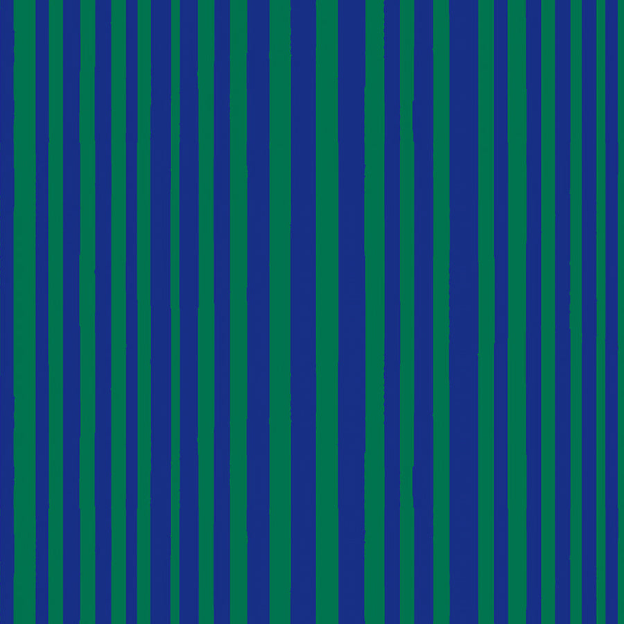 Kaleidoscope Mini Stripe Majorelle Blue/Kelp