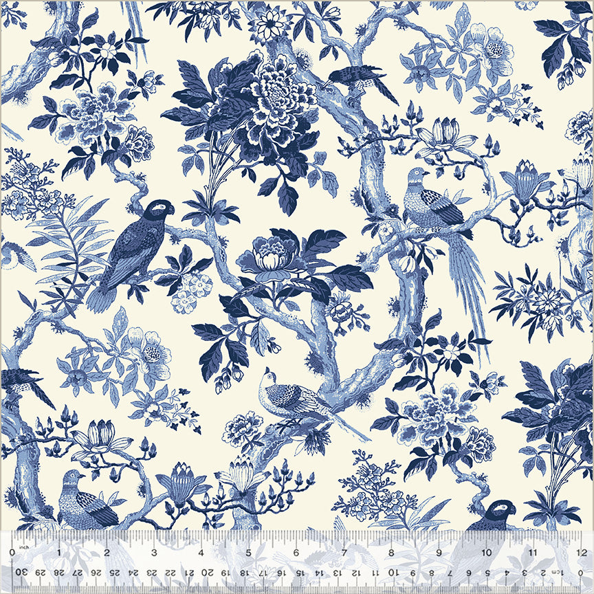 108" Wide Quilt Backing Blue Byrd from Windham 3 YARD CUT