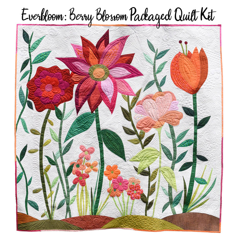 Everbloom: Berry Blossom Packaged Quilt Kit from Windham