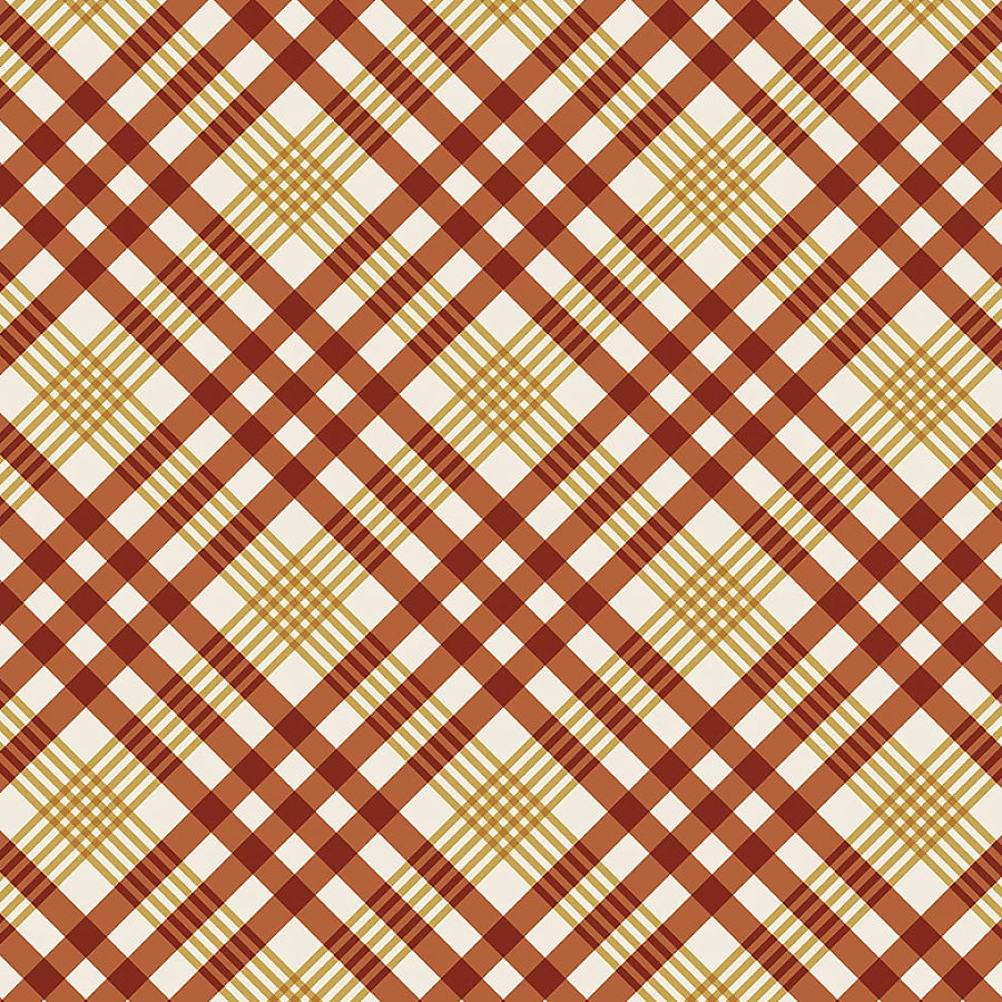 Honeycrisp Cozy Plaid Ivory/Ruby