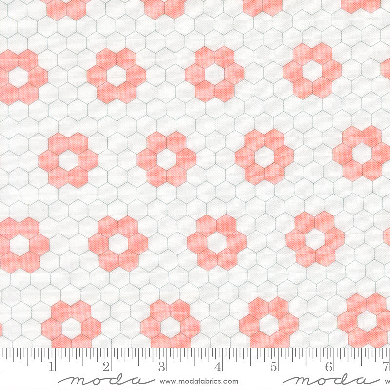 A Cat Named Stitch Quilted Hexagons Cream Blush