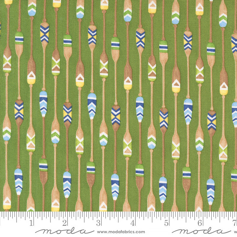 On Lake Time Paddle Stripe Evergreen