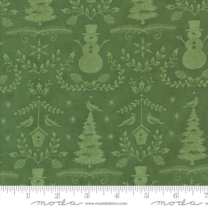 Winter Friends Winter Damask Spruce