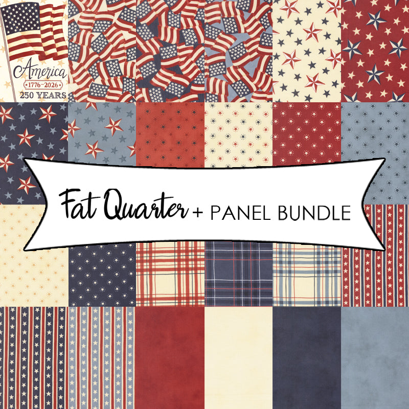 America 250 Years Fat Quarter + Panel Bundle