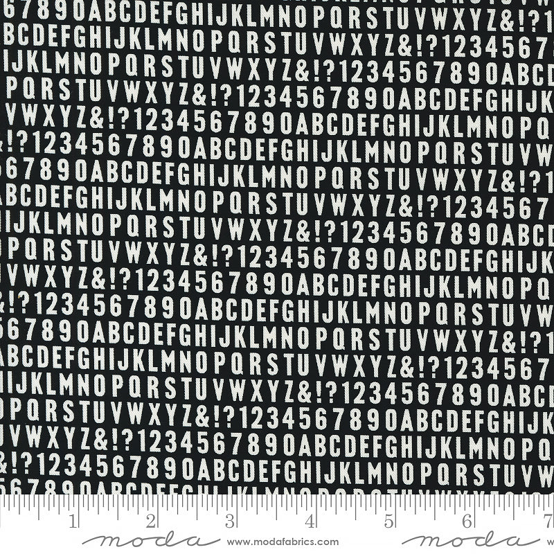 Sable & Swan Alphabet and Numbers Ebony