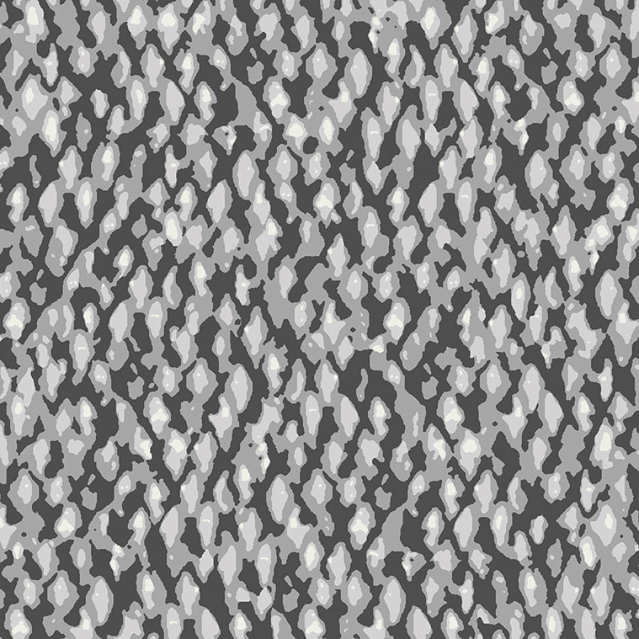 Studio E River Rhythms Fish Skin Texture Pewter 1 Yard Cut