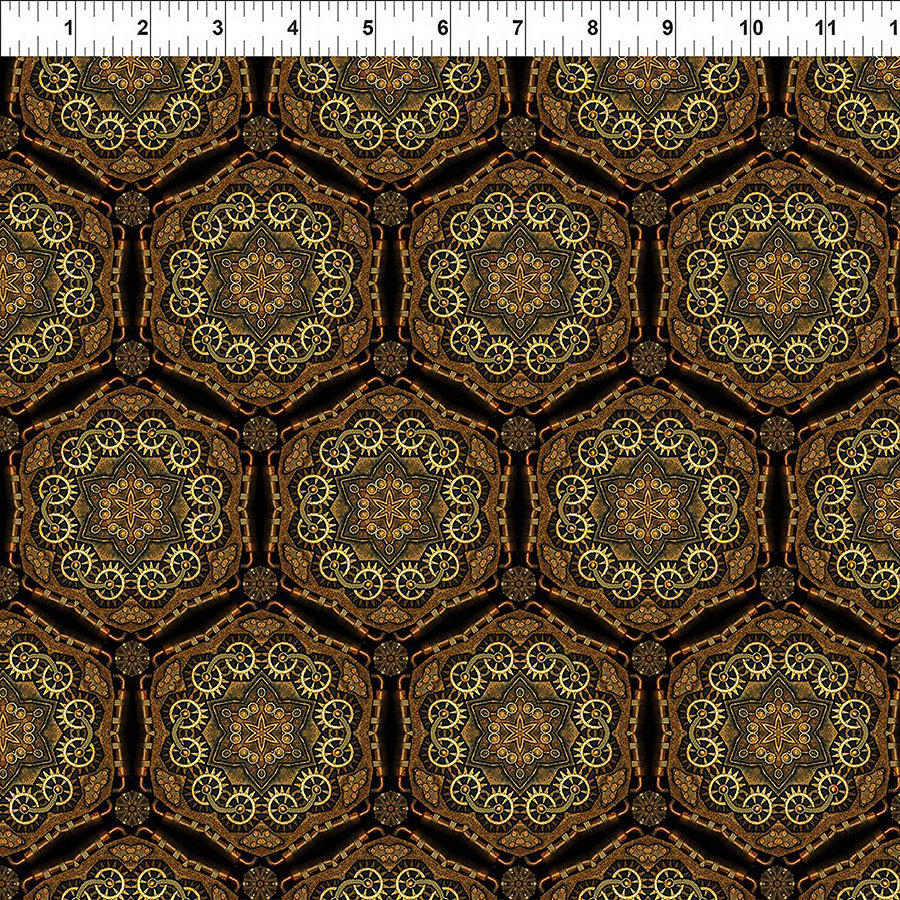 Steampunk Menagerie Gear Stars Gold