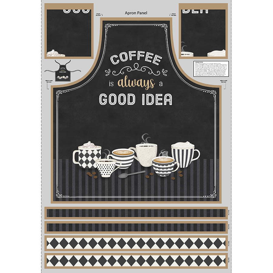 Coffee Life 30" Apron Panel Multi
