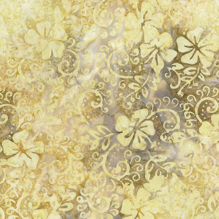Boardwalk Dreams Batiks Hibiscus Swirl Nougat