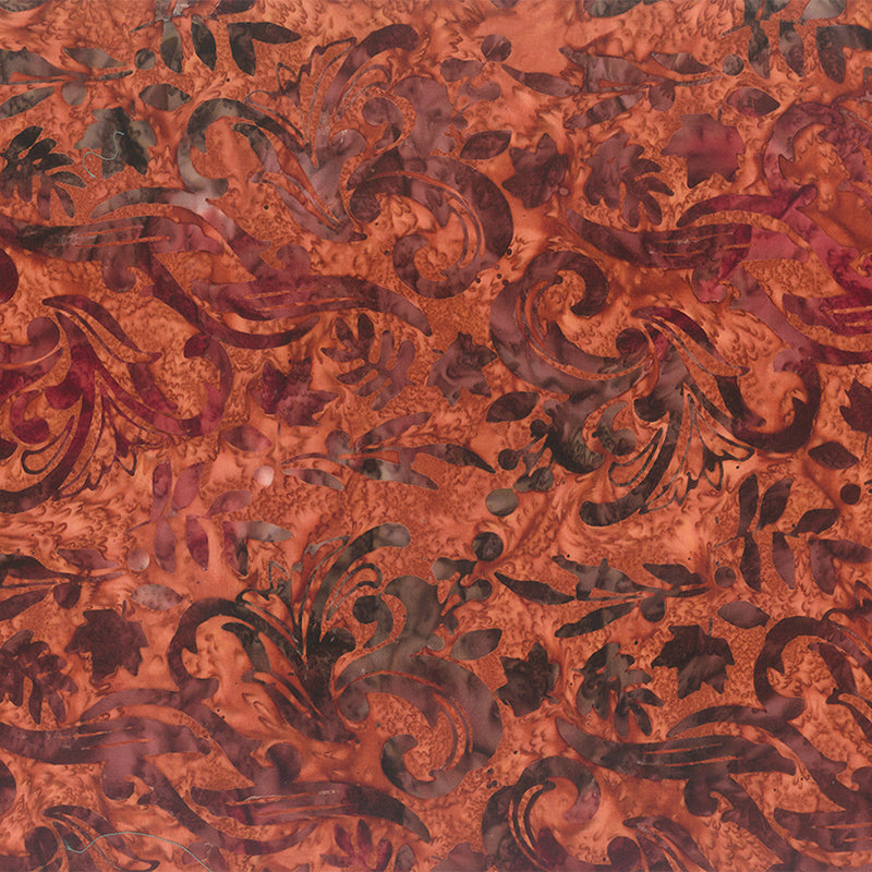 Changes in Seasons Batiks Florals Redwood
