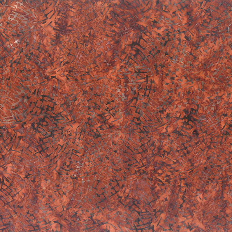 Changes in Seasons Batiks Scratches Redwood