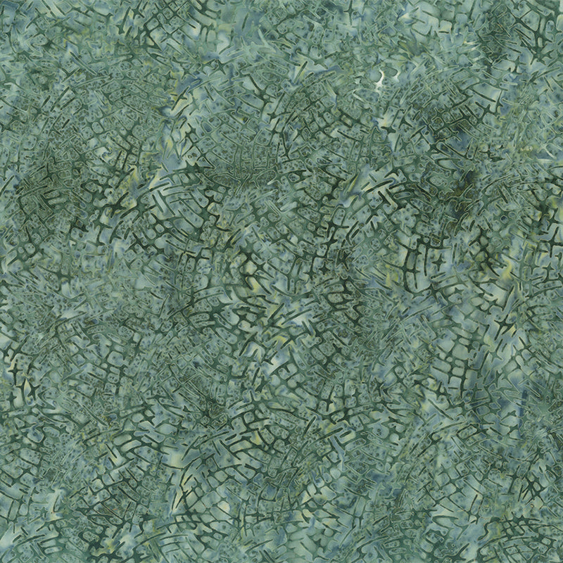 Changes in Seasons Batiks Scratches Evergreen
