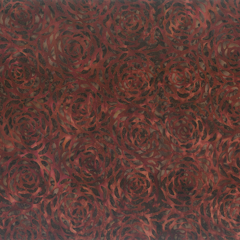Changes in Seasons Batiks Rose Petals Walnut Brown