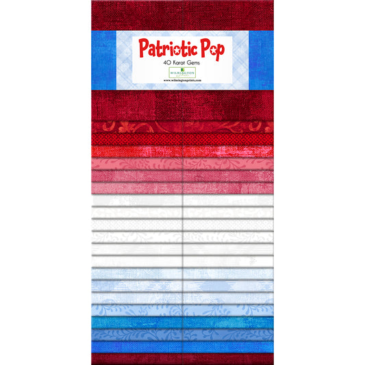 Patriotic Pop 40 Karat Gems 2.5" Strips