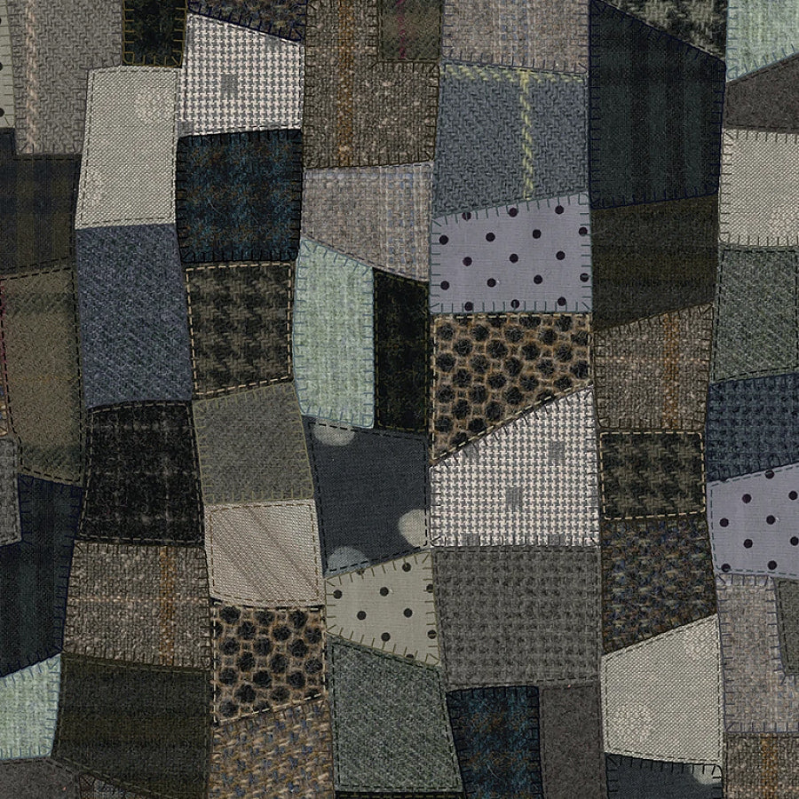 Snowy Days & Frosty Nights Patchwork Blankets Slate