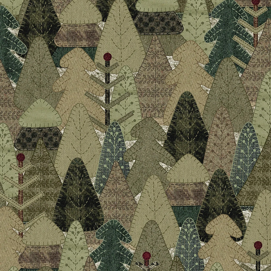 Snowy Days & Frosty Nights Woolen Forest Moss