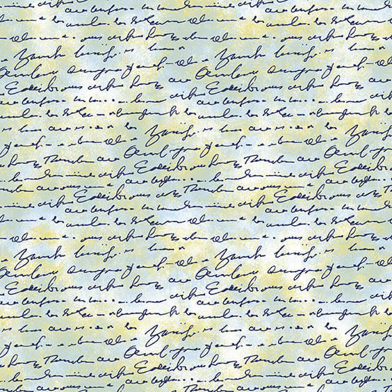 Air Mail Script on Texture Pistachio