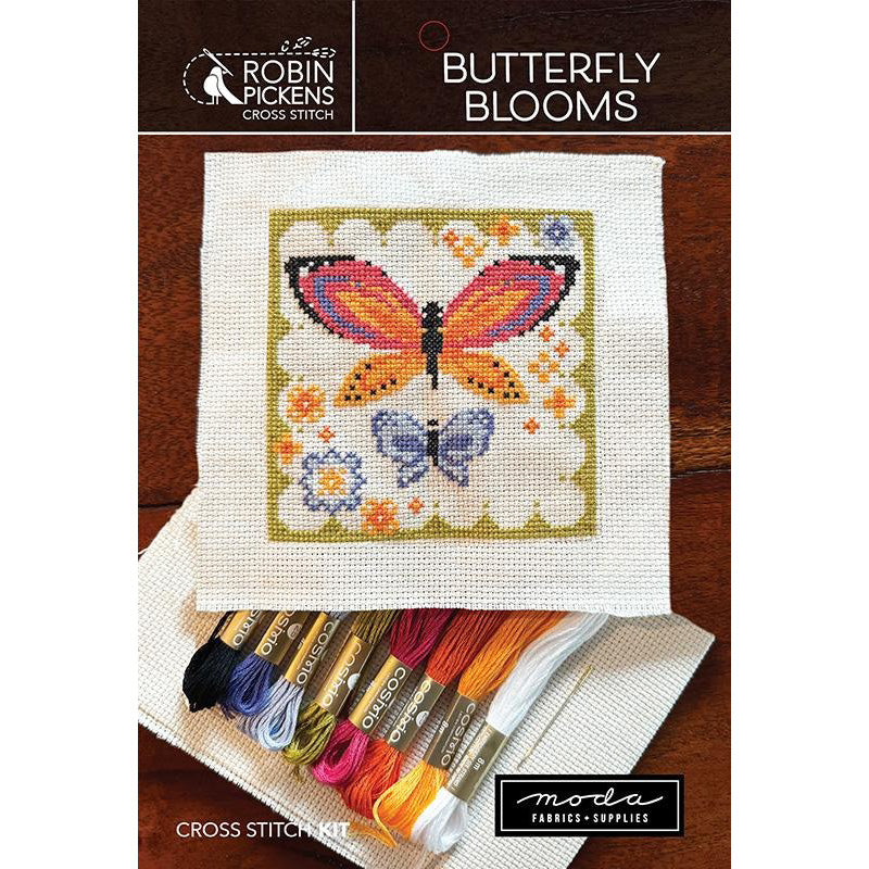 Butterfly Blooms Cross Stitch Kit by Robin Pickens