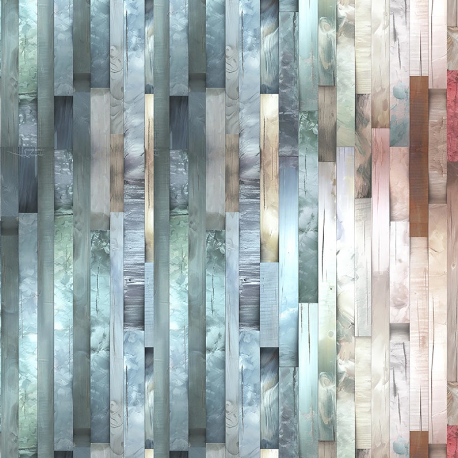 Out of the Woodwork Hardwood Floor Turquoise