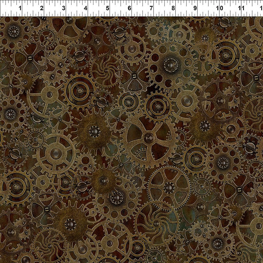 Steampunk Menagerie Large Gears Brown
