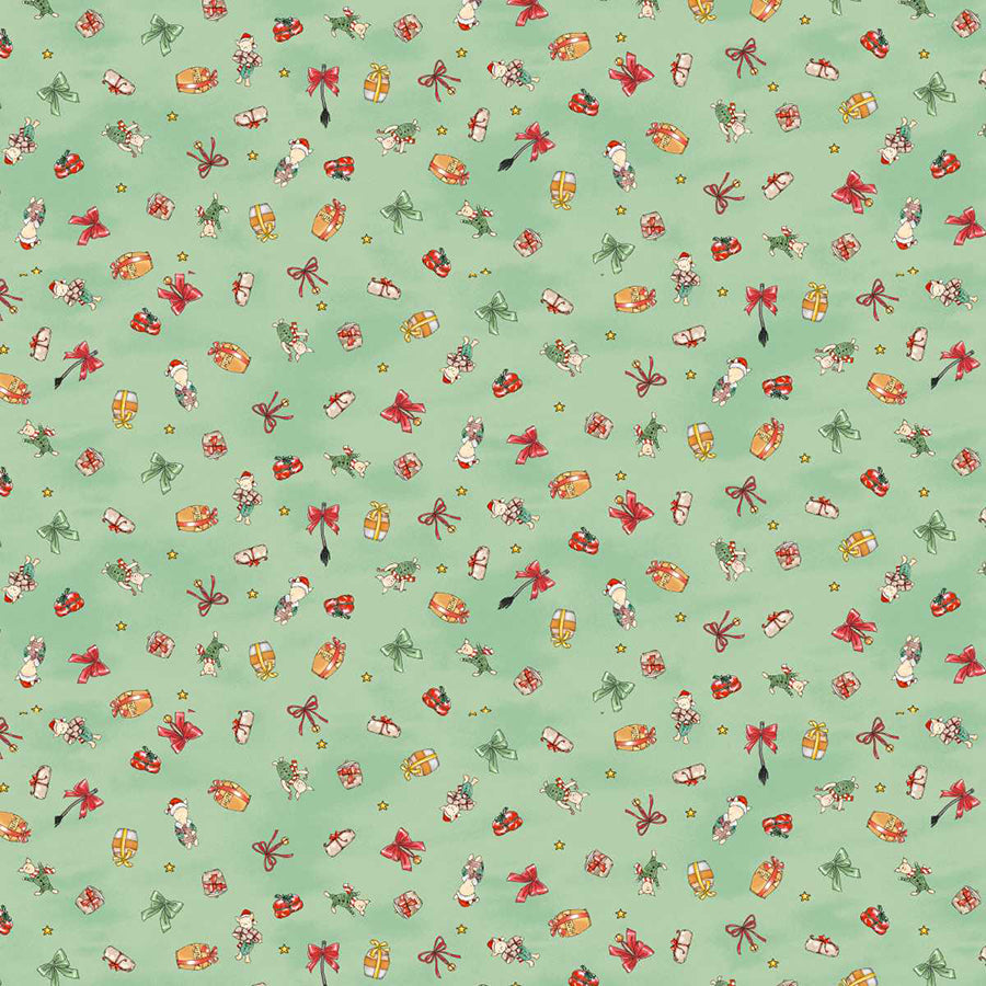 Christmas at Pooh Corner Piglets Light Green