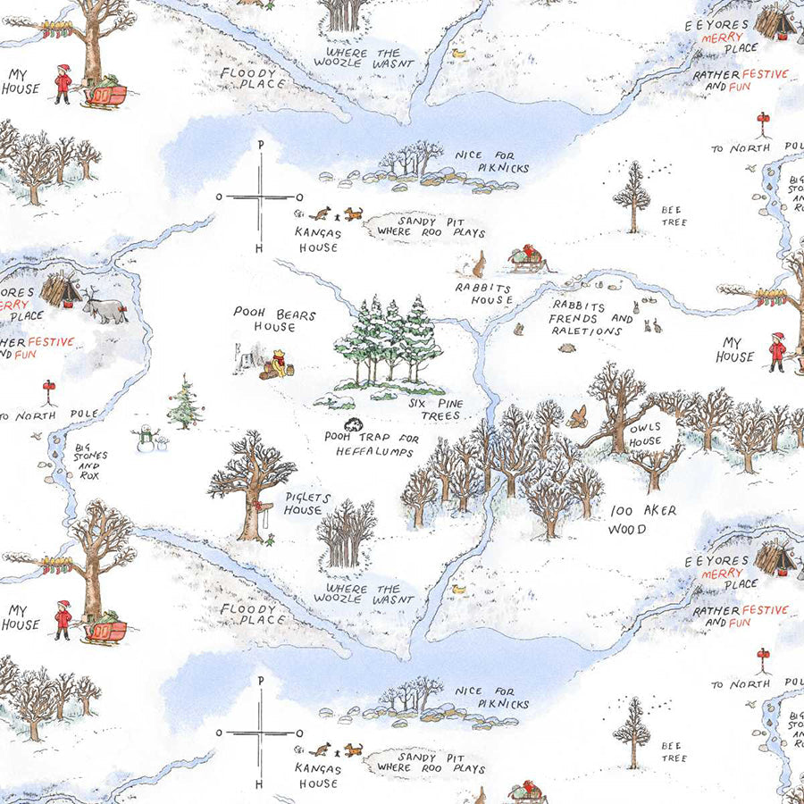 Christmas at Pooh Corner Frosted Acre Wood Snow