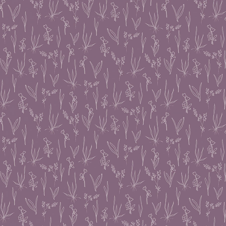 Flourish Line Floral Purple