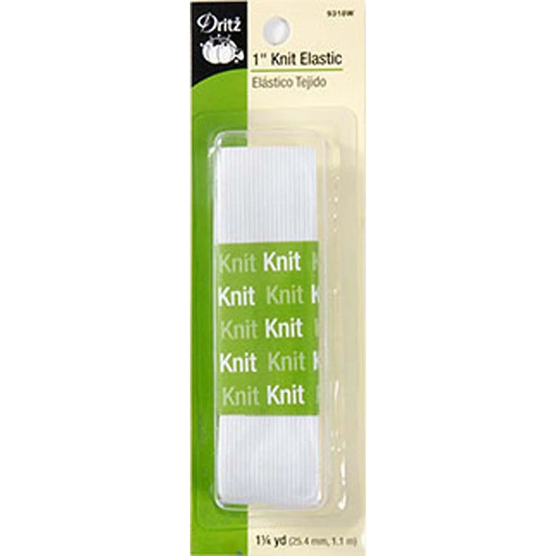 Dritz 1" Knit Elastic White