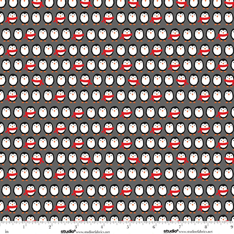 The Cool Club Flannel Mini Penguins Storm