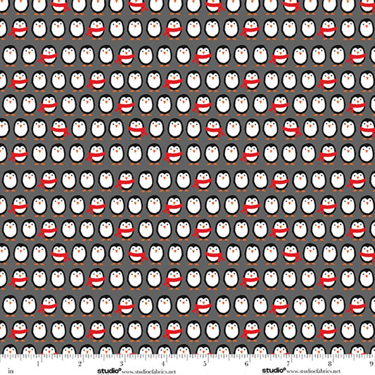 The Cool Club Flannel Mini Penguins Storm
