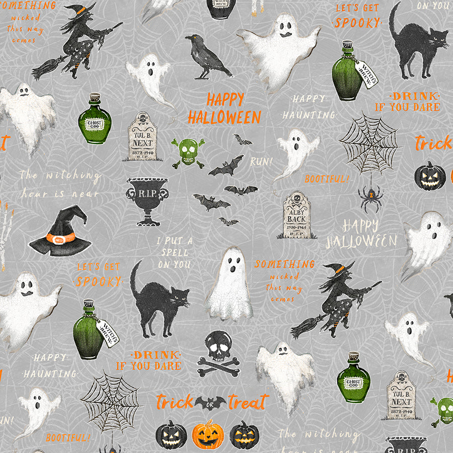 Midnight Hauntings Large All Over Gray