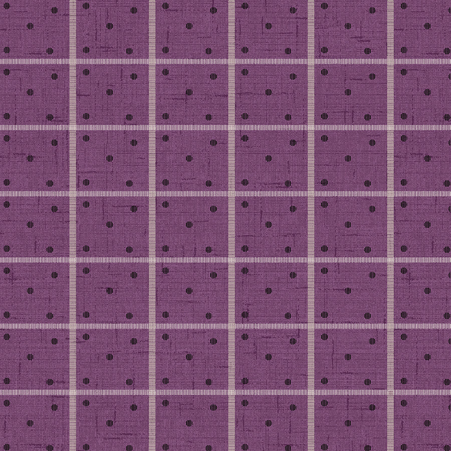 Blackberry Bramble Dots & Stripes Purple