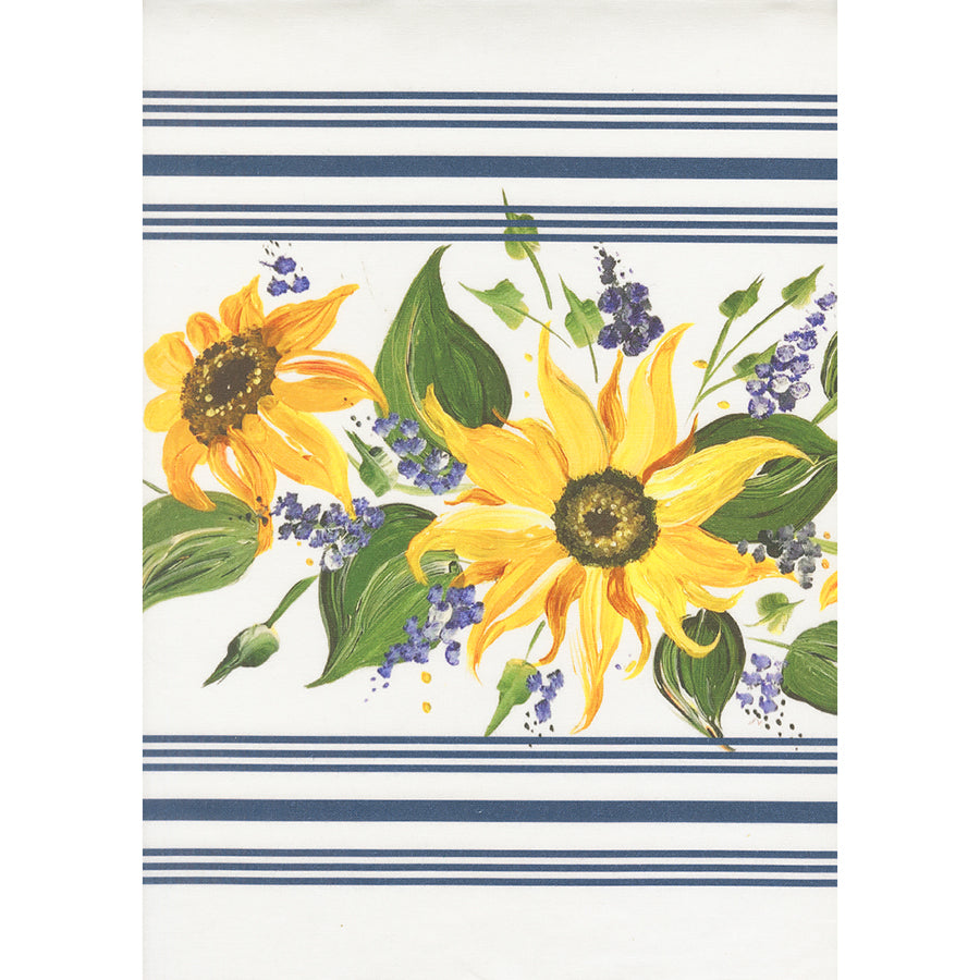 18" Summer Solstice Toweling White Sunflower