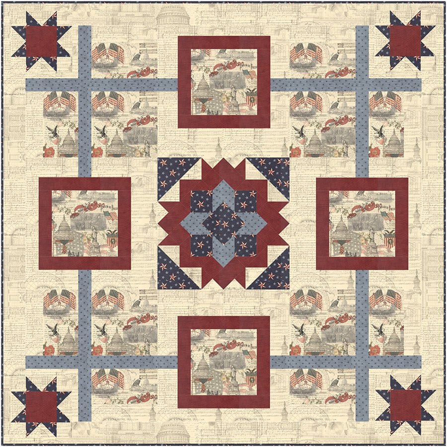 Garden Charm Quilt Pattern by Antler Quilt Design