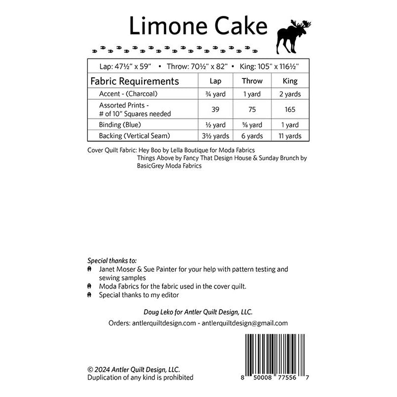 Limone Cake Quilt Pattern by Antler Quilt Design