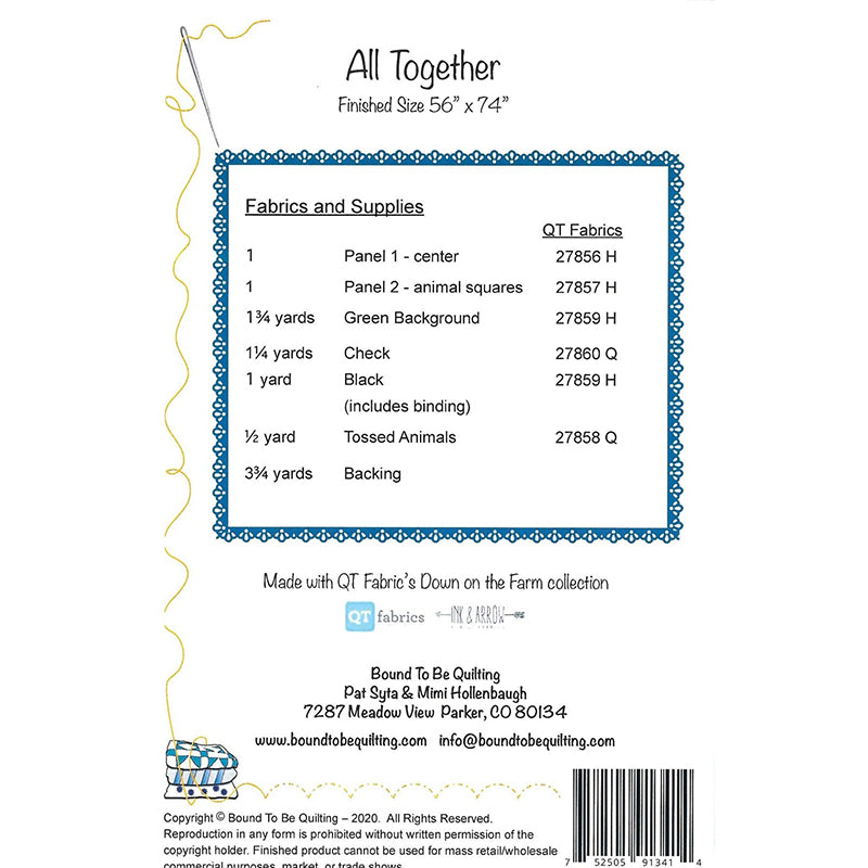 All Together Quilt Pattern by Bound to be Quilting