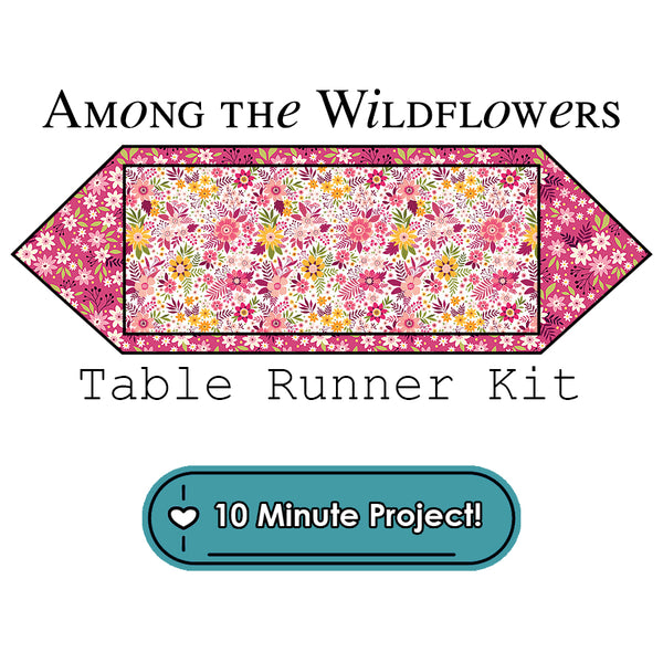 Among the Wildflowers 10 Minute Table Runner Kit Benartex