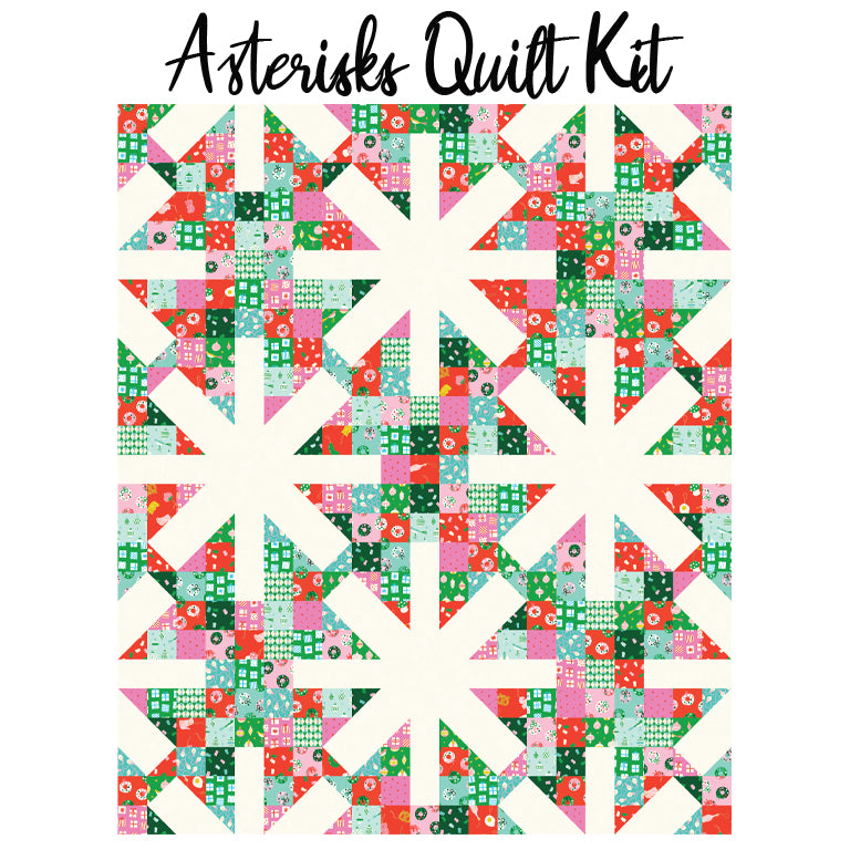 Asterisks Quilt Kit with Merry Happy from Ruby Star Society