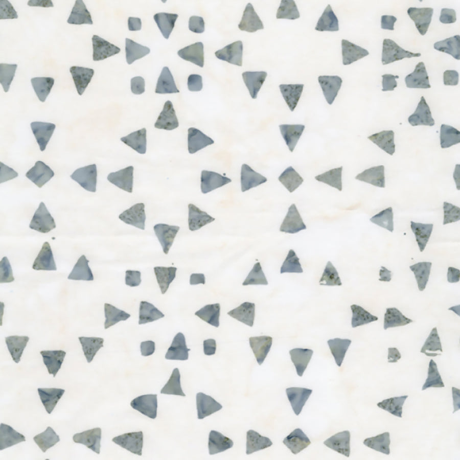 Tonga Juniper Batiks Triangle Patterns Ecru
