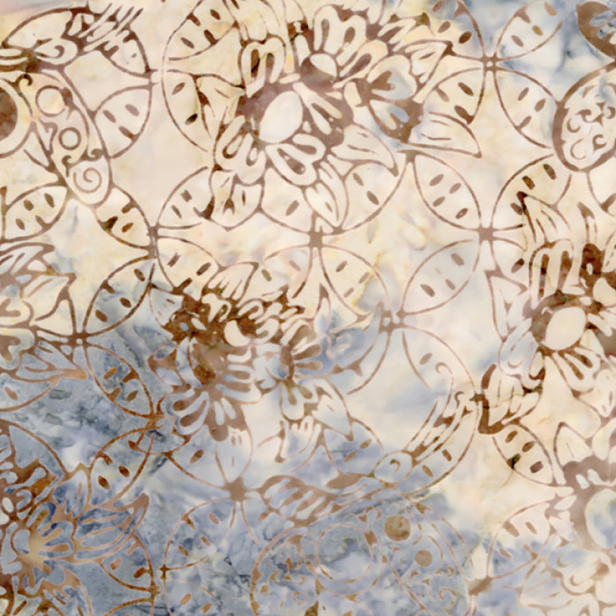 Tonga Juniper Batiks Whispy Flowers Oat